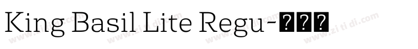 King Basil Lite Regu字体转换